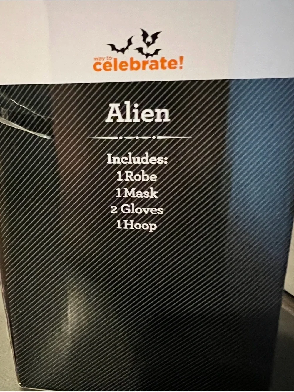 Alien Costume Child Kids Boys Medium 8 Robe Mask Gloves Halloween NWT